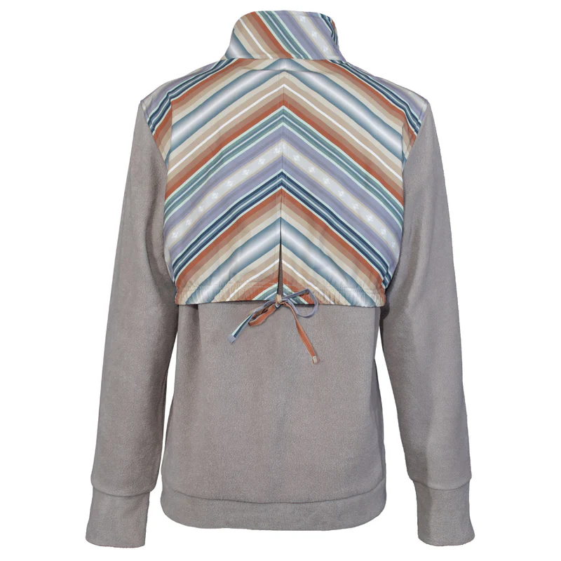 Hooey Girl's Tech Fleece Jacket - Cream/Serape - Image 2