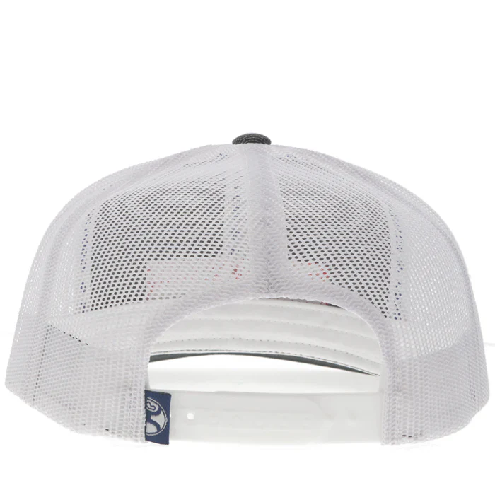 Hooey Lock Up Hybrid Bill Trucker Cap - Charcoal/White - Image 2
