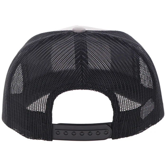 Hooey Salado Curved Bill Trucker Cap - Grey/Black - Image 2