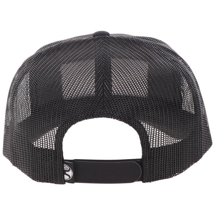 Hooey YOUTH Rank Stock Curved Bill Trucker Cap - Black - Image 2