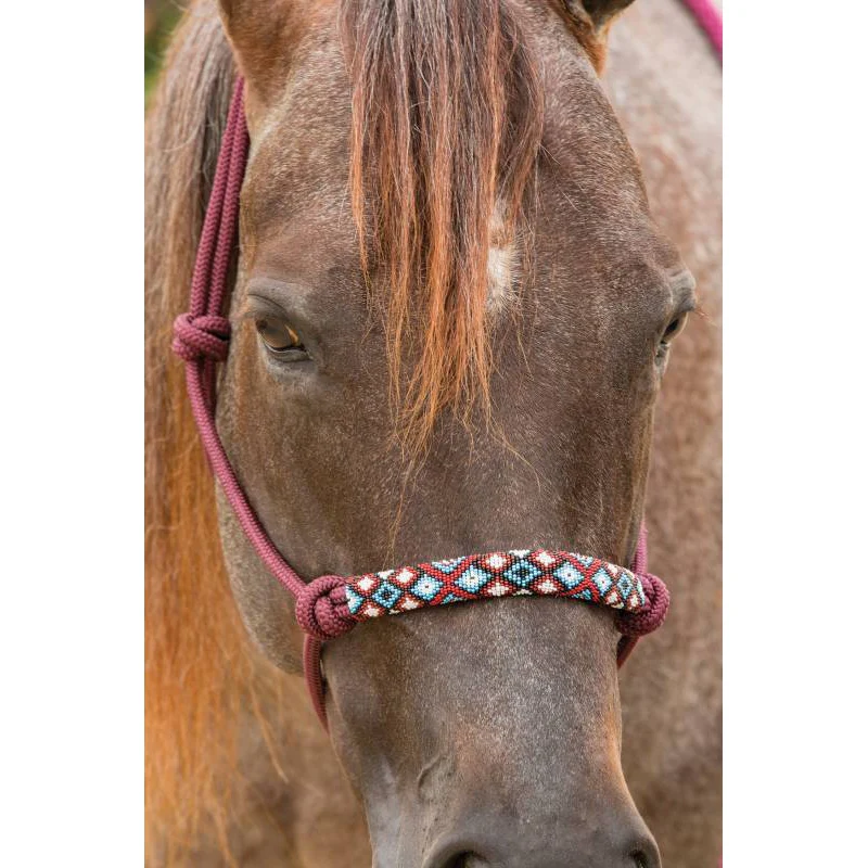 Professional's Choice Beaded Rope Halter - Beaded - Image 7