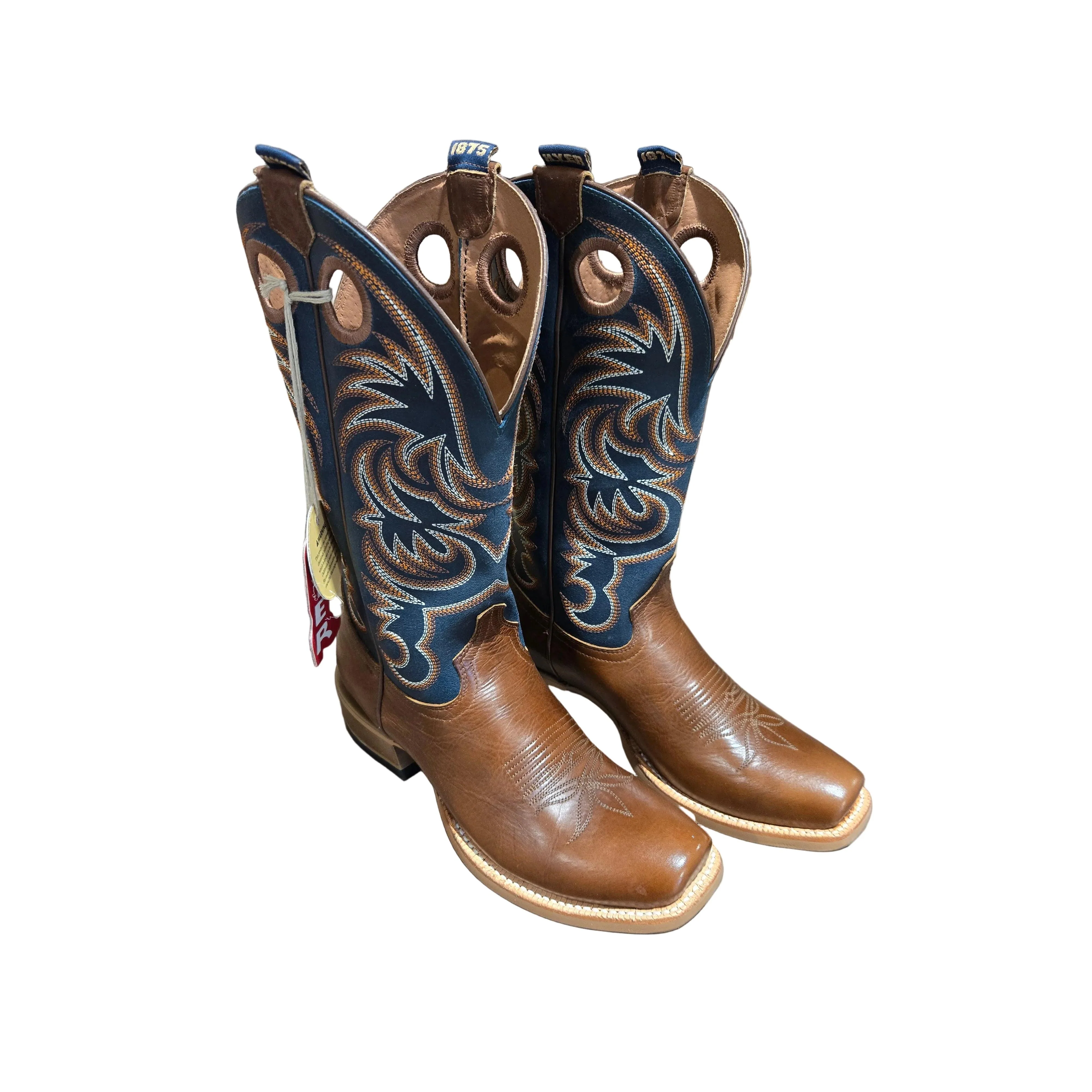 Hyer Men's Burrton Western Boot - Matte Dark Blue