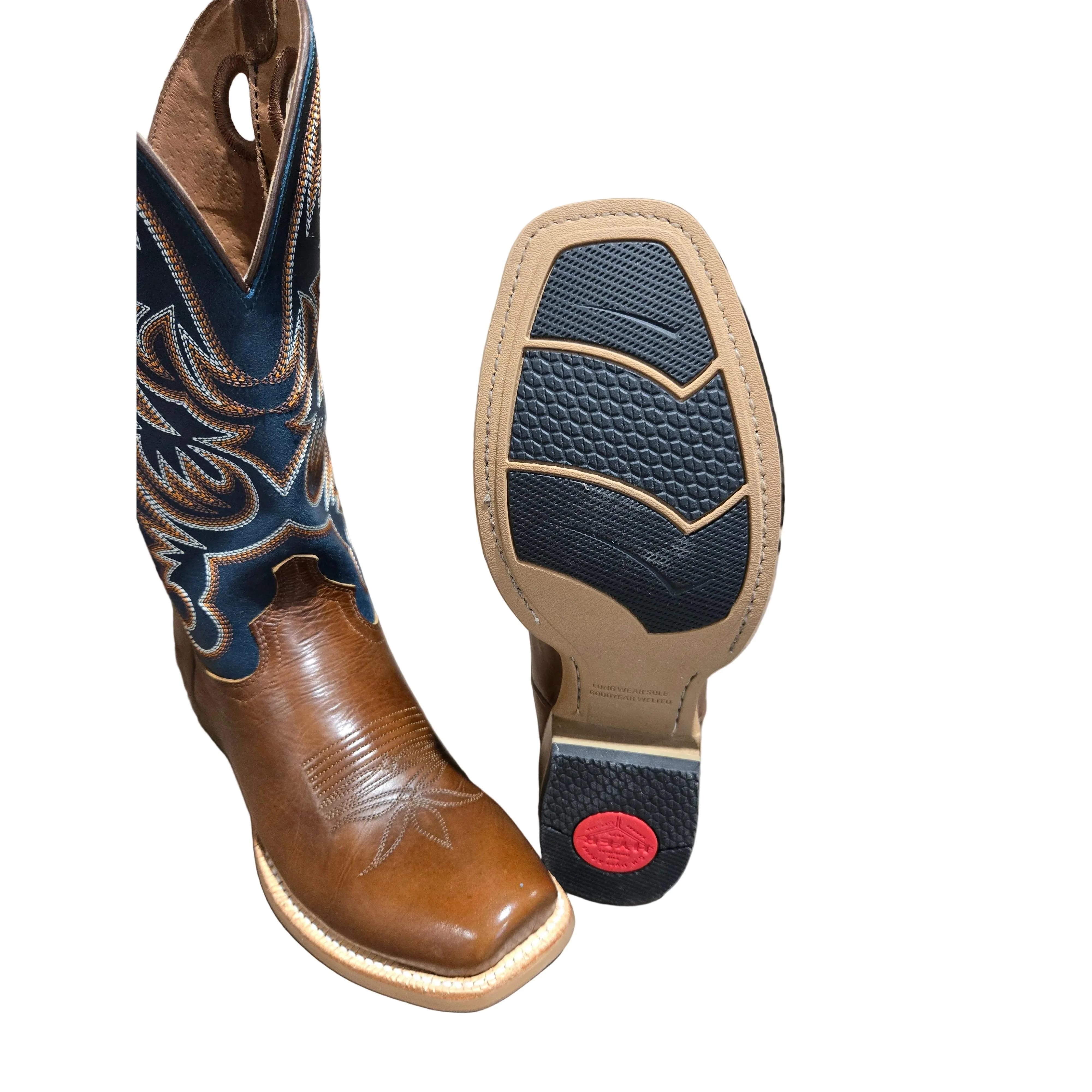 Hyer Men's Burrton Western Boot - Matte Dark Blue - Image 2