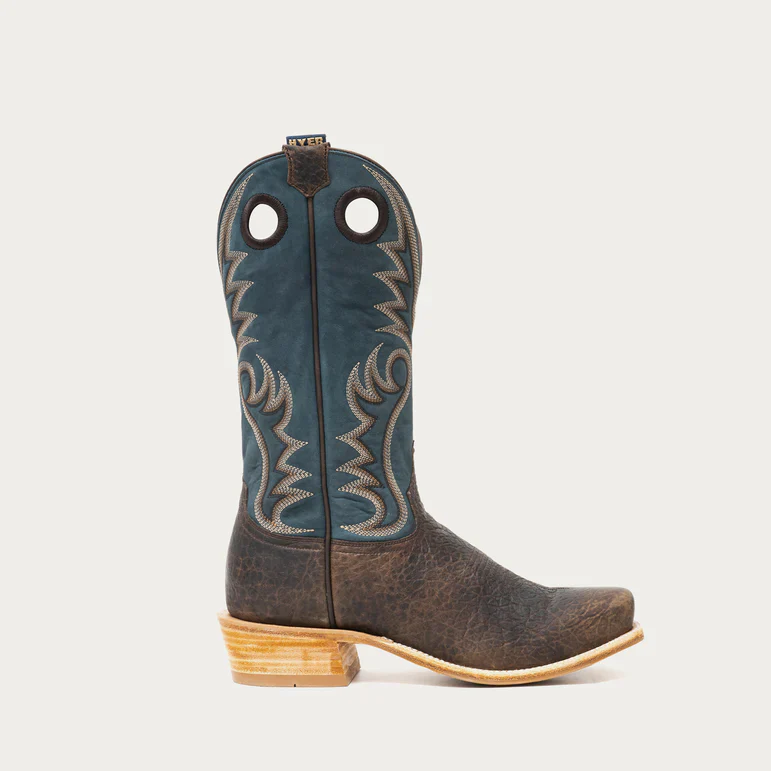 Hyer Men's McCune Cowhide Cowboy Boot- Brown - Image 4