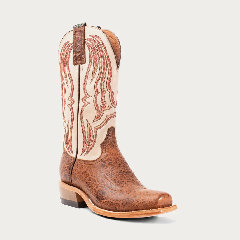 Hyer Men's Stafford Western Boot- Brown/White