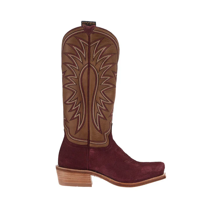 Hyer Women's Rose Hill Western Boots- Burgundy - Image 4