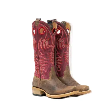 Hyer Women's Sun City Western Boot - Tan/Pink