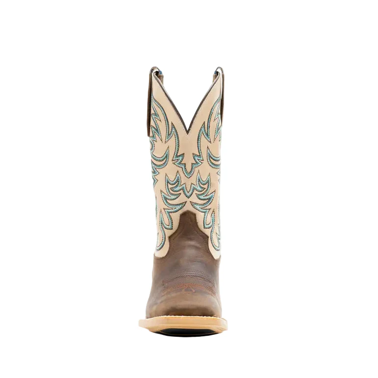 Hyer Women's Topeka Western Boot - Brown/White - Image 4