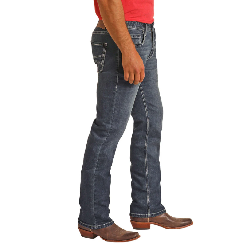 Hooey Men's Revolver Straight Jeans - Medium Vintage - Image 3