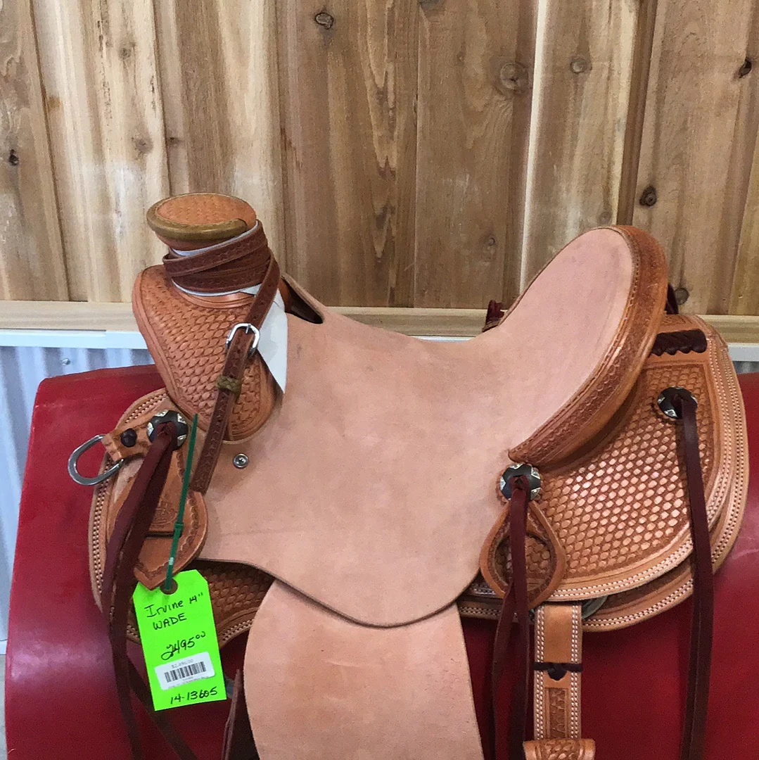 Irvine 14" 1/2 Tooled Wade Saddle - Image 2