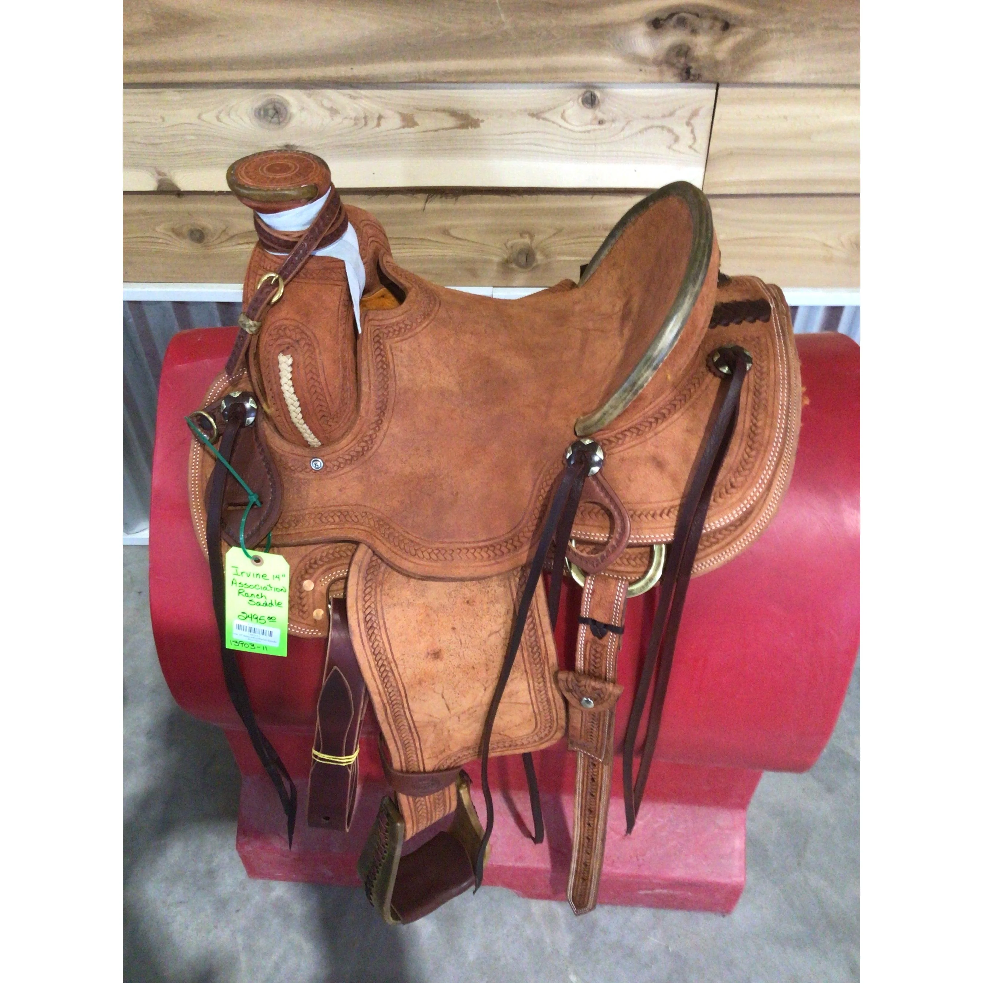 Irvine 14" Association Ranch Saddle - Post Horn - Image 2