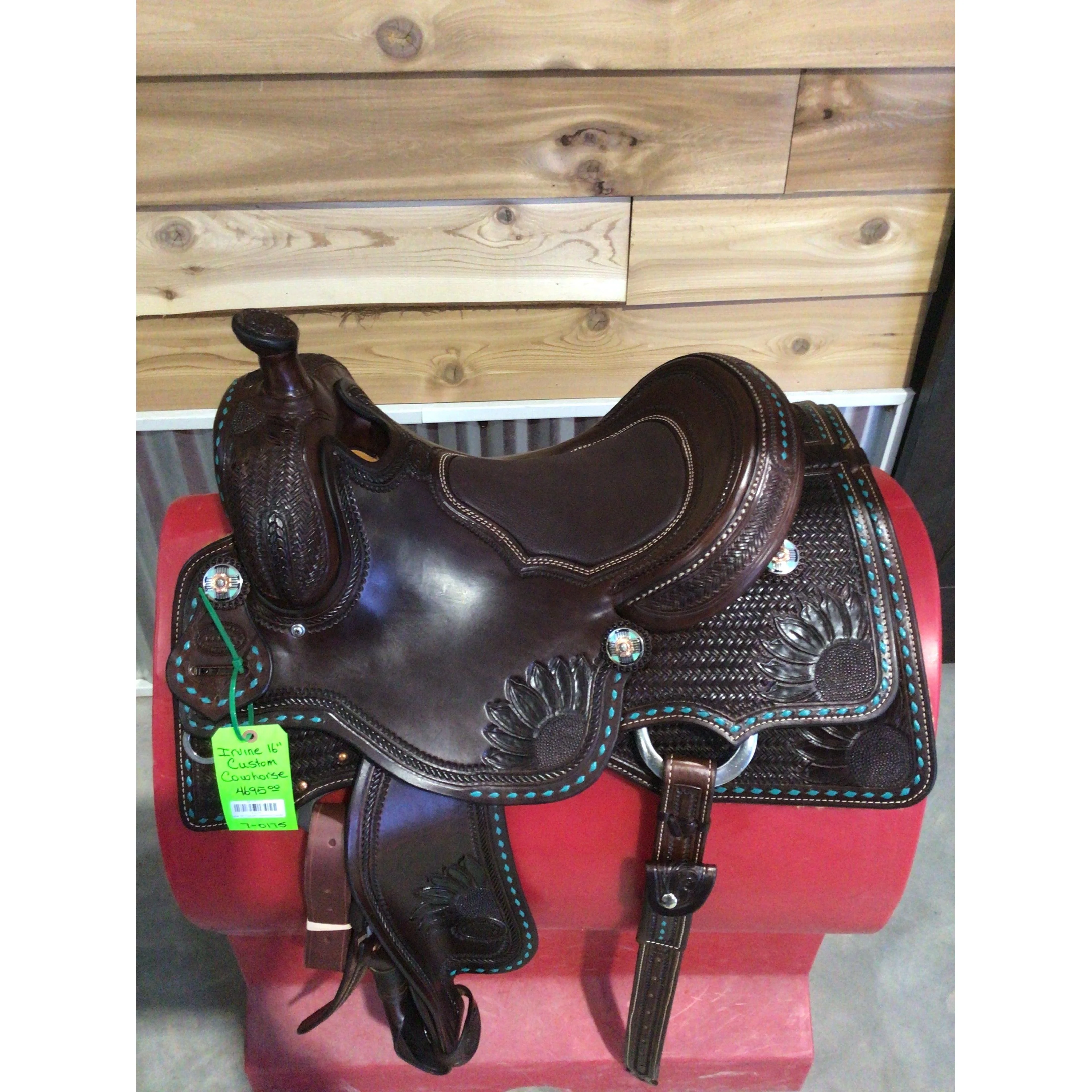 Irvine Custom 16" Cowhorse Saddle - Image 2