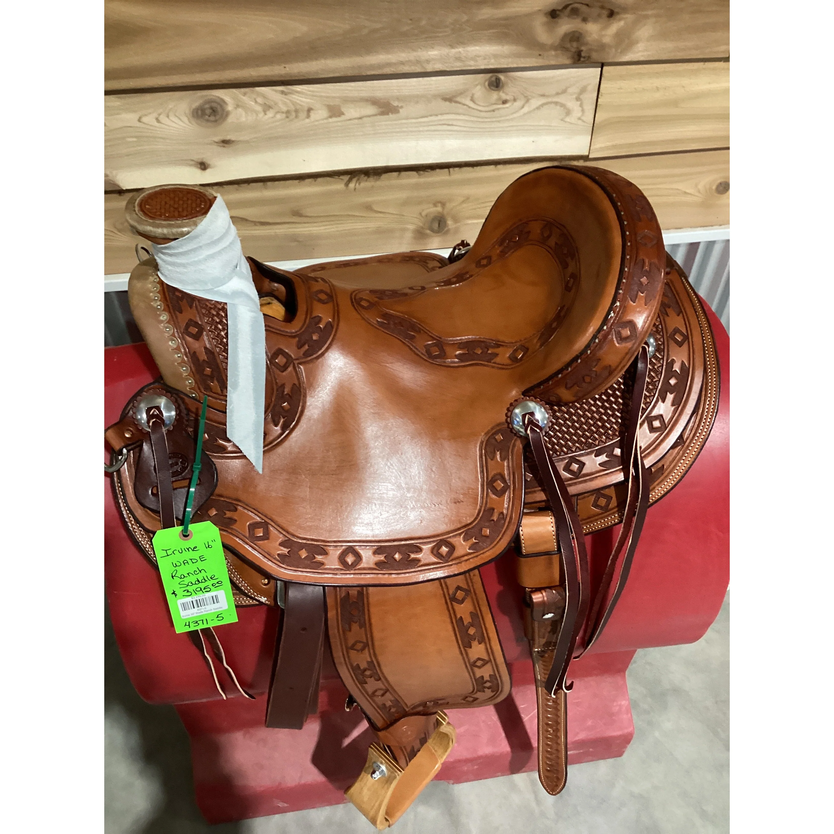 Irvine 16" Wade Ranch Saddle - Image 2