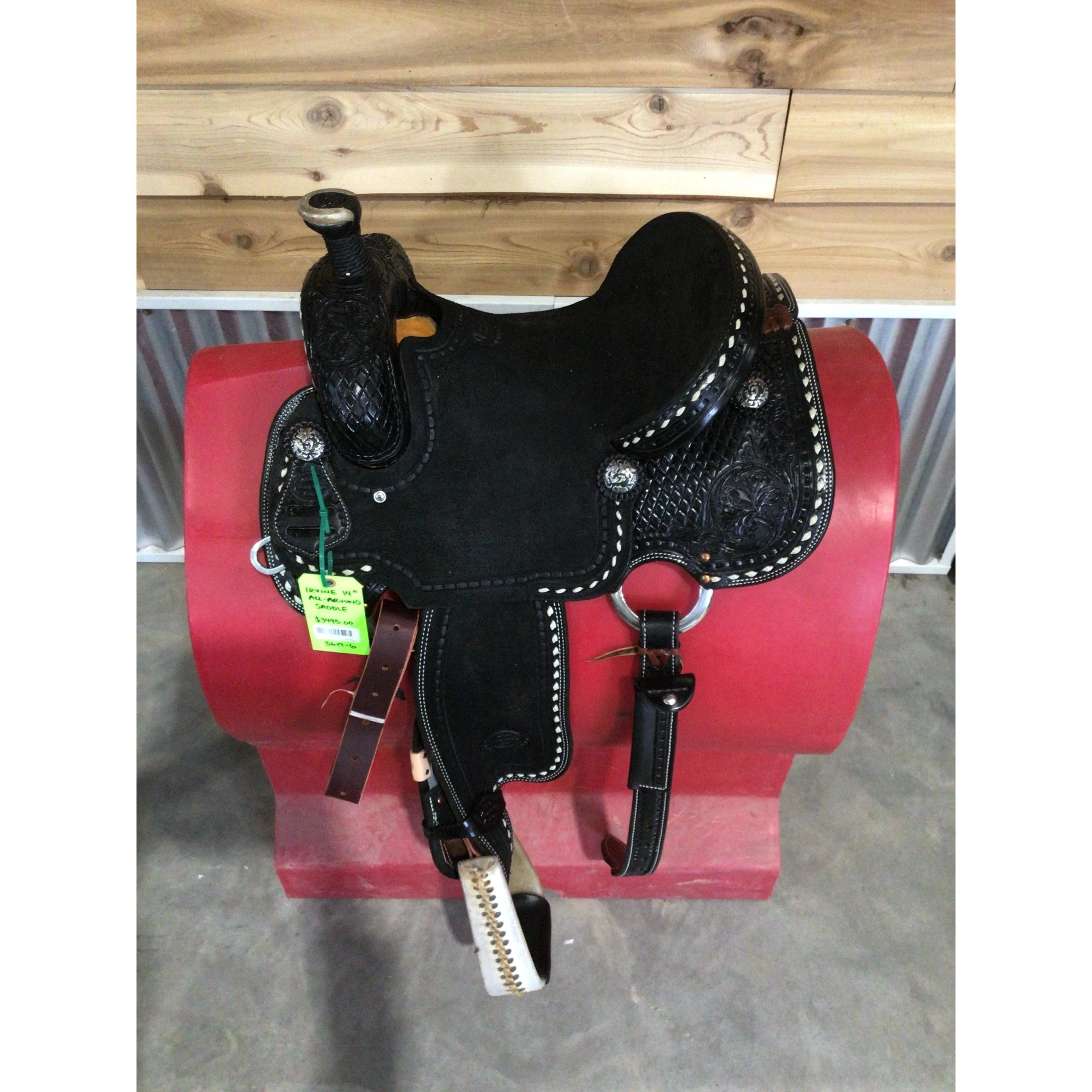 Irvine 14" All Around Saddle-Black - Image 2