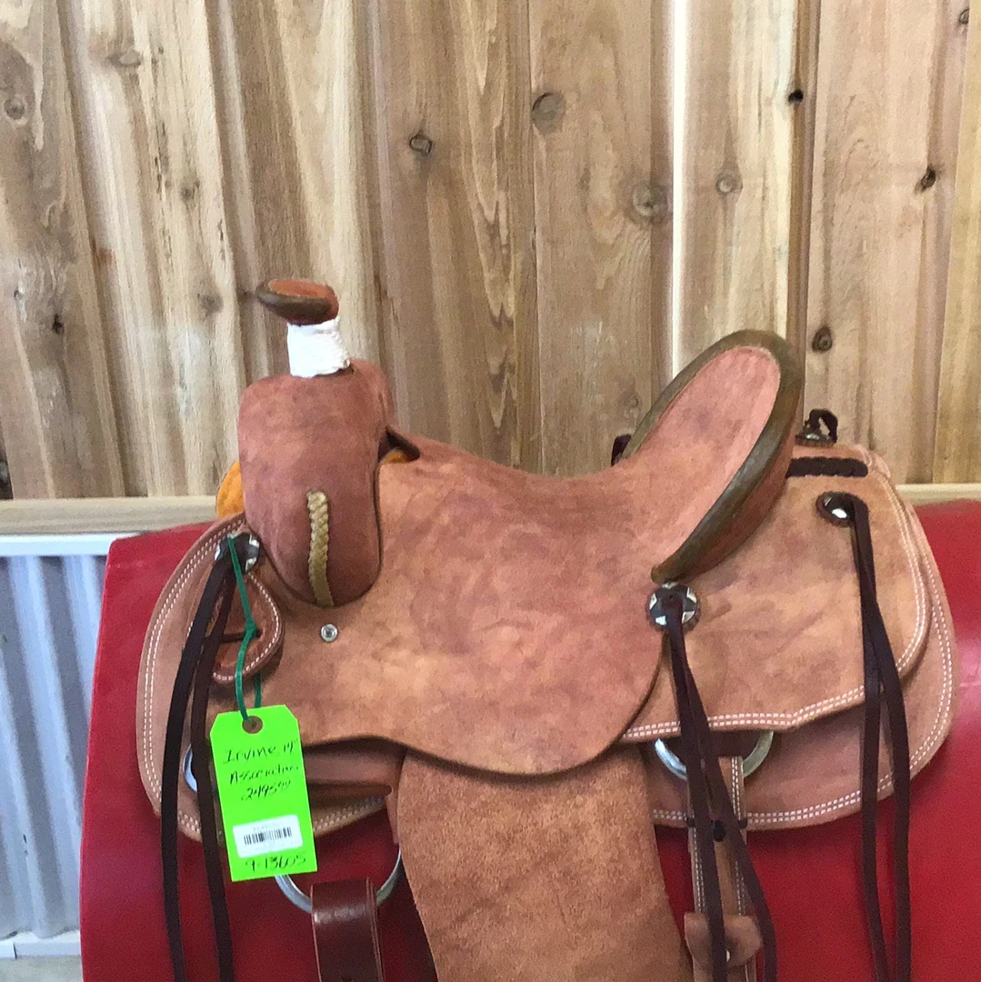 Irvine 14" Association Ranch Full Rough Saddle - Image 2