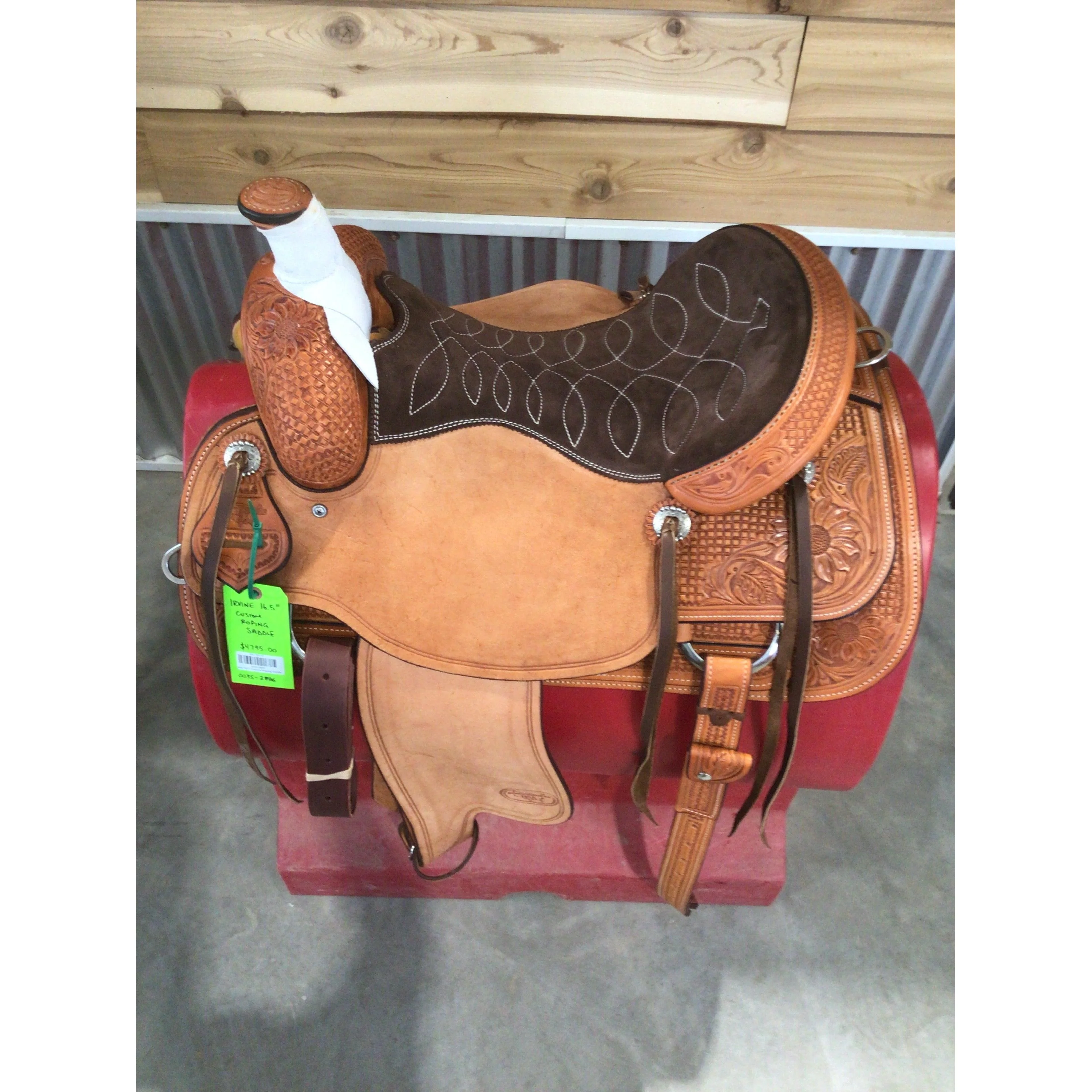 Irvine 16.5" Custom Roping Saddle - Image 2