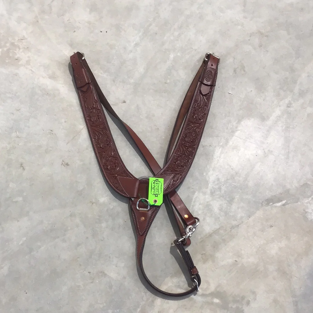 Irvine's Pulling Breast Collar Floral Tooling - Image 2