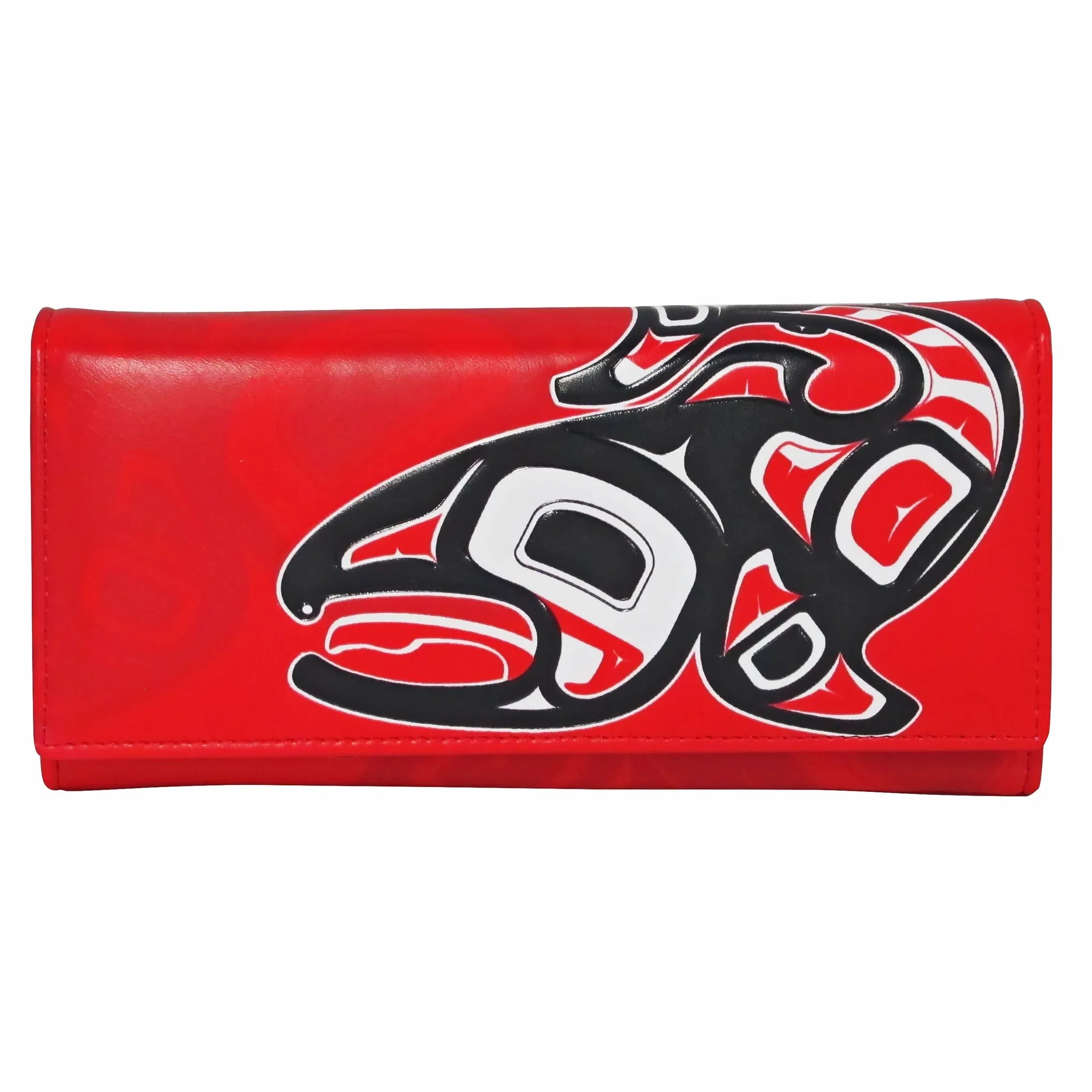 Jamie Sterritt Salmon Wallet-Red