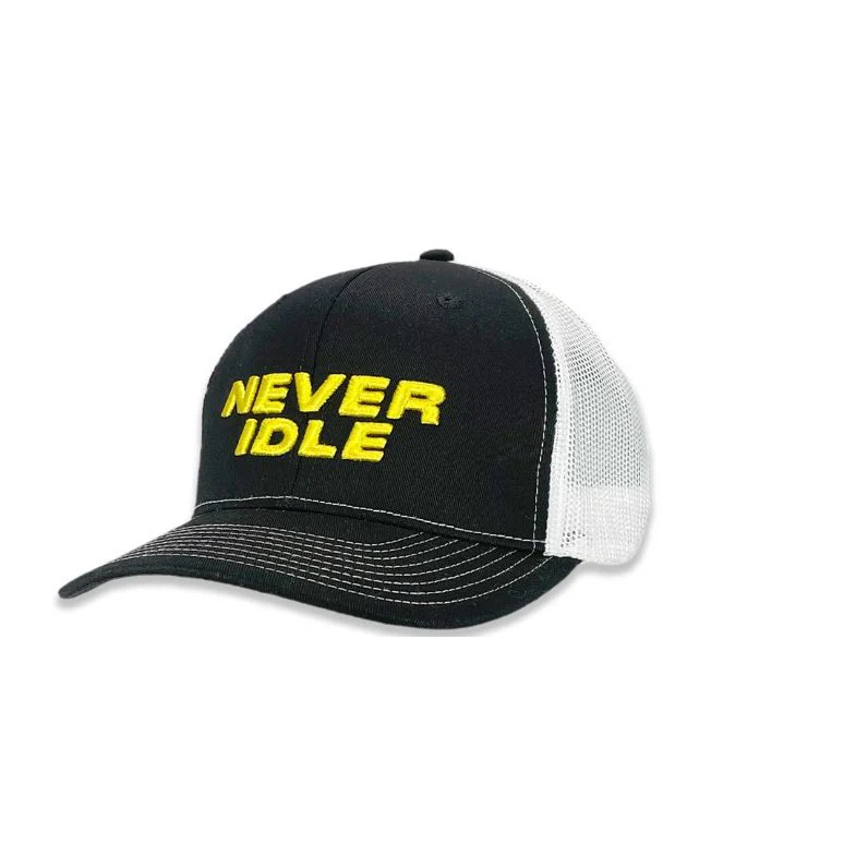John Deere Never Idle Cap- Black/Whitre