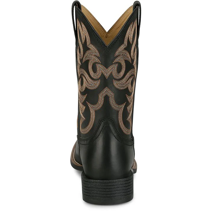Justin Men's 11" Jasper Western Boot - Black - Image 5