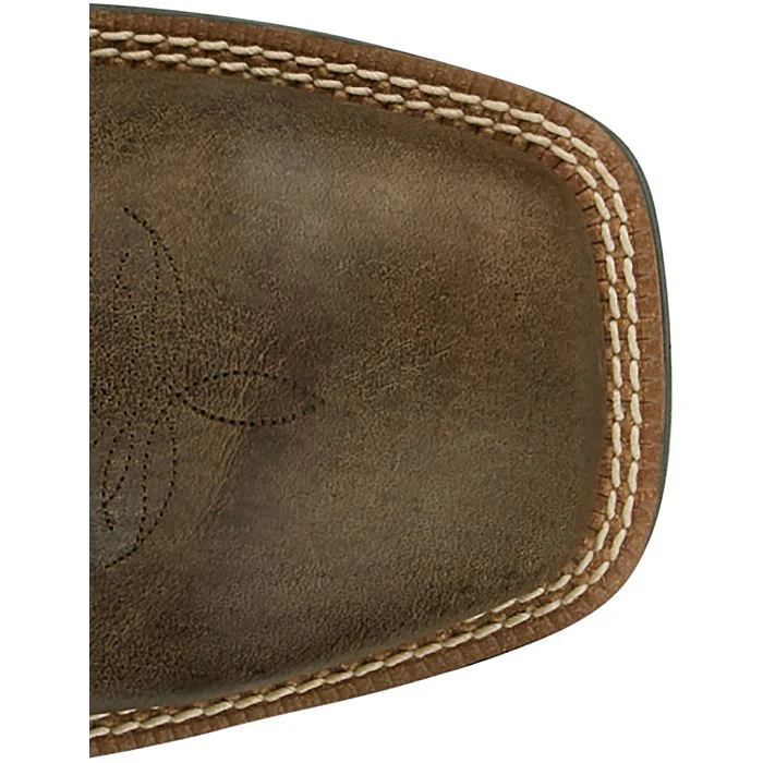 Justin Men's 11" Lubbock Western Boot - Brown/Black - Image 4