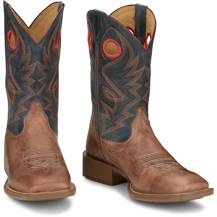 Justin Men's 11" Pickett Western Boot - Peanut/Tan