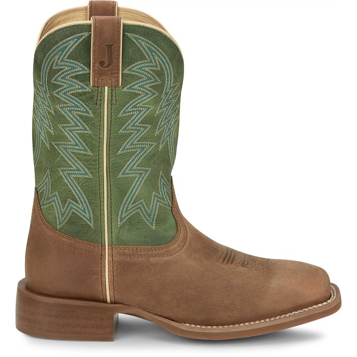Justin Men's 11" Big Bucks Western Boot - Tan - Image 3