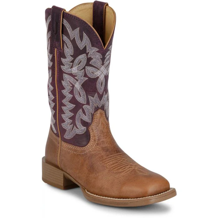 Justin Women's 11"  Ashtyn Western Boot- Chestnut - Image 2