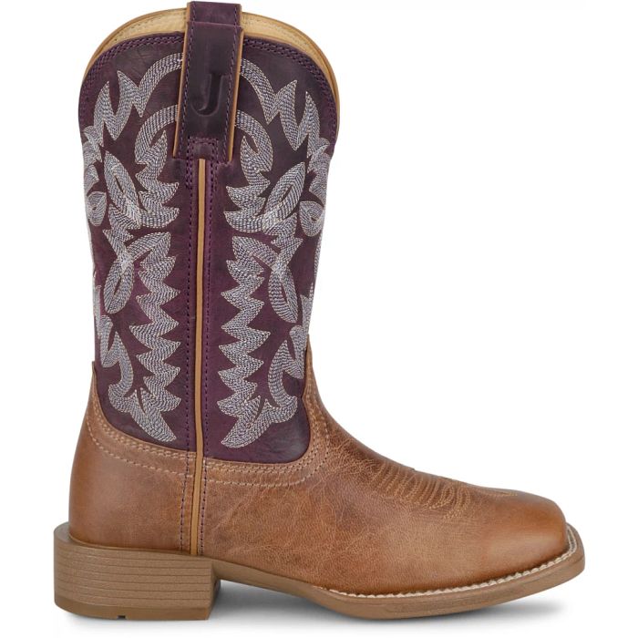 Justin Women's 11"  Ashtyn Western Boot- Chestnut - Image 3