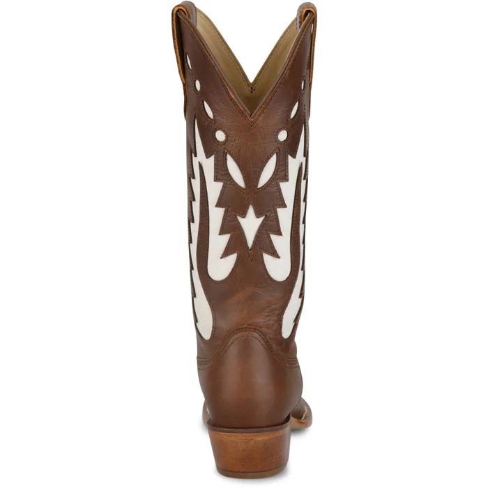 Justin Women's Faye 13" Western Boot- Chocolate - Image 5