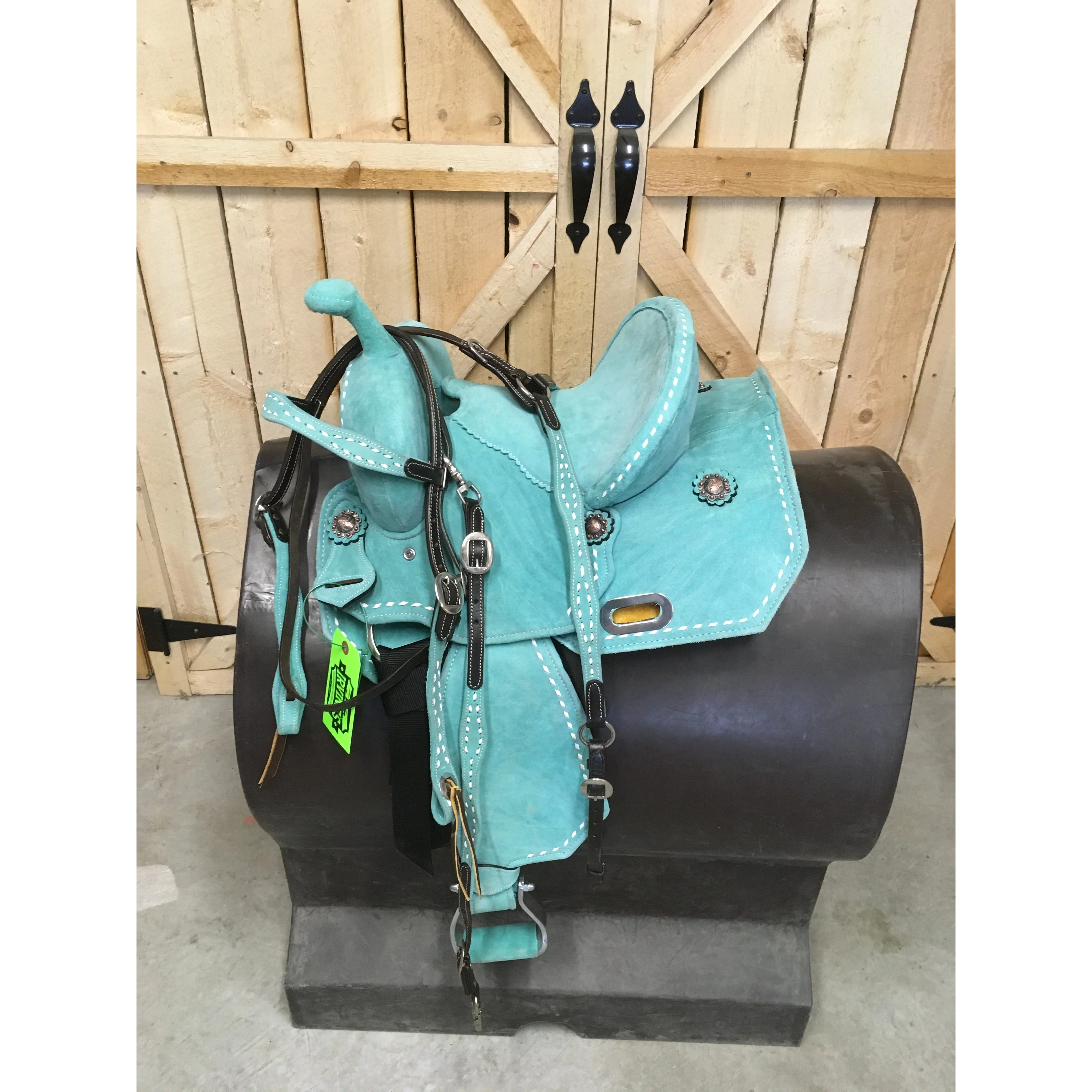 Kids Cloured Saddles w/ Headstall & Wither Strap - Image 5