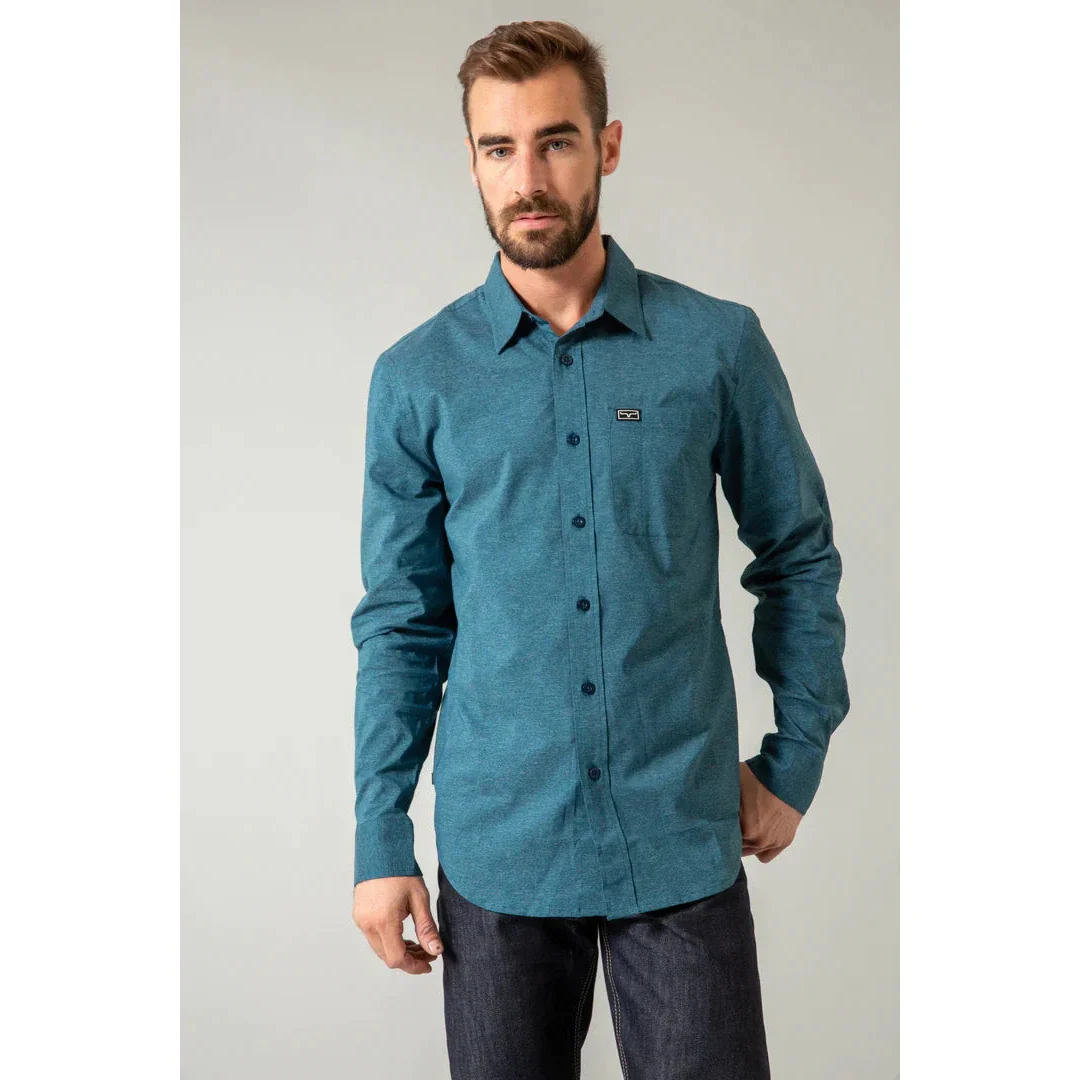 Kimes Men's Linville Long Sleeve Dress Shirt - Multiple Colours - Image 22