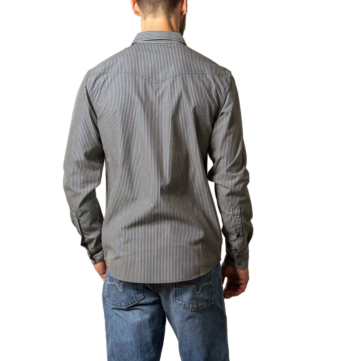 Kimes Men's Quentin Long Sleeve Shirt- Indigo - Image 2