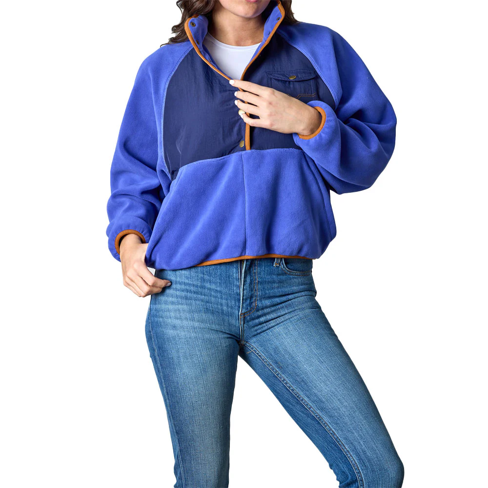 Kimes Women's Long Sleeve Josie Snap Fleece Pullover - Multiple Colours - Image 3