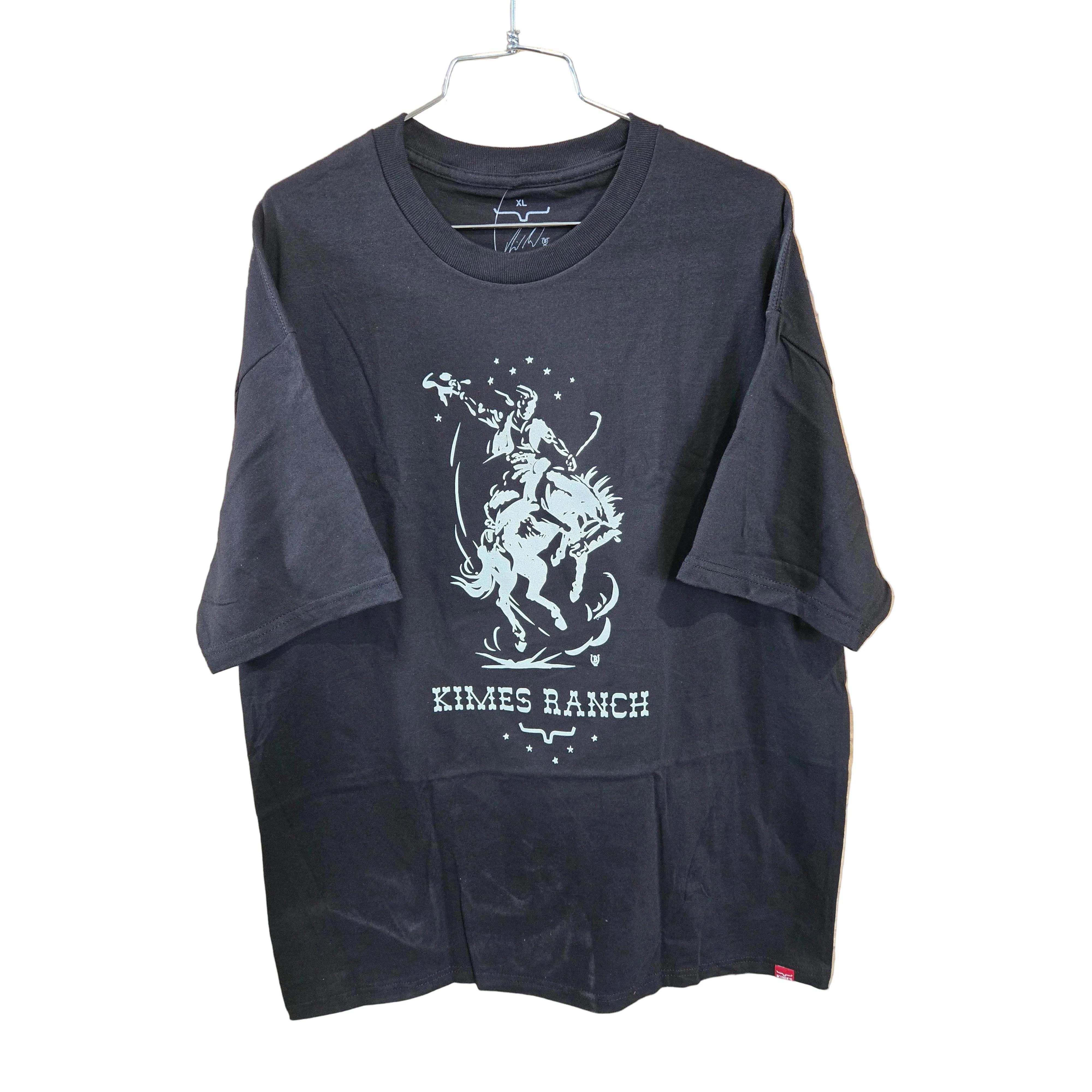 Kimes Men's Lucky B Saddle Bronc Tee Shirt - Black