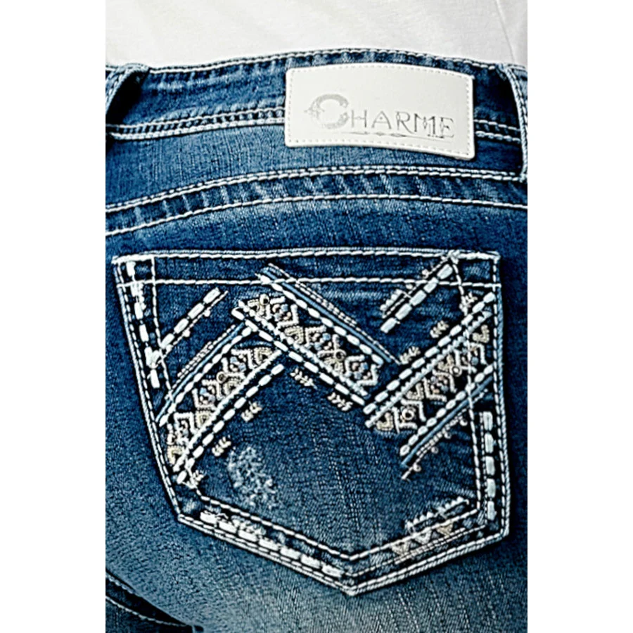 Grace in LA Women's Easy Bootcut Jeans - W Stitch - Image 3