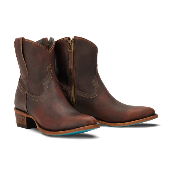 Lane Boots Women's Plain Jane Bootie- Cognac - Image 2