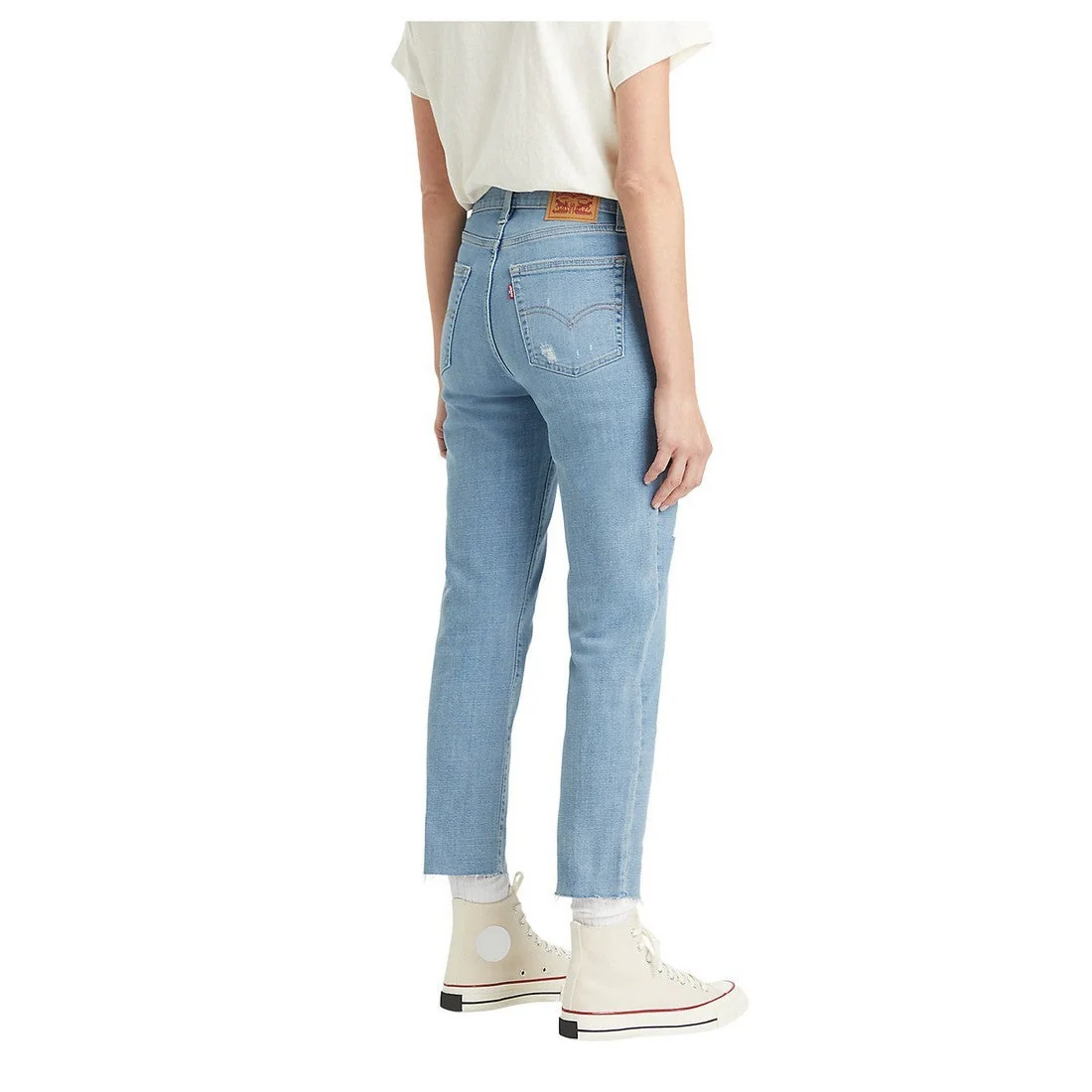 Levi Women's 724 High Rise Straight Cropped Jeans - Firefly Brite - Image 2