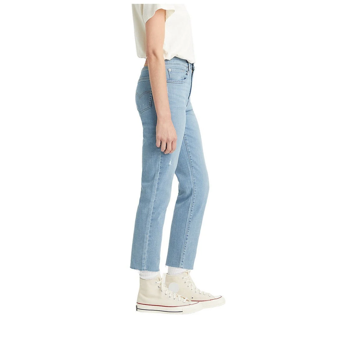 Levi Women's 724 High Rise Straight Cropped Jeans - Firefly Brite - Image 3