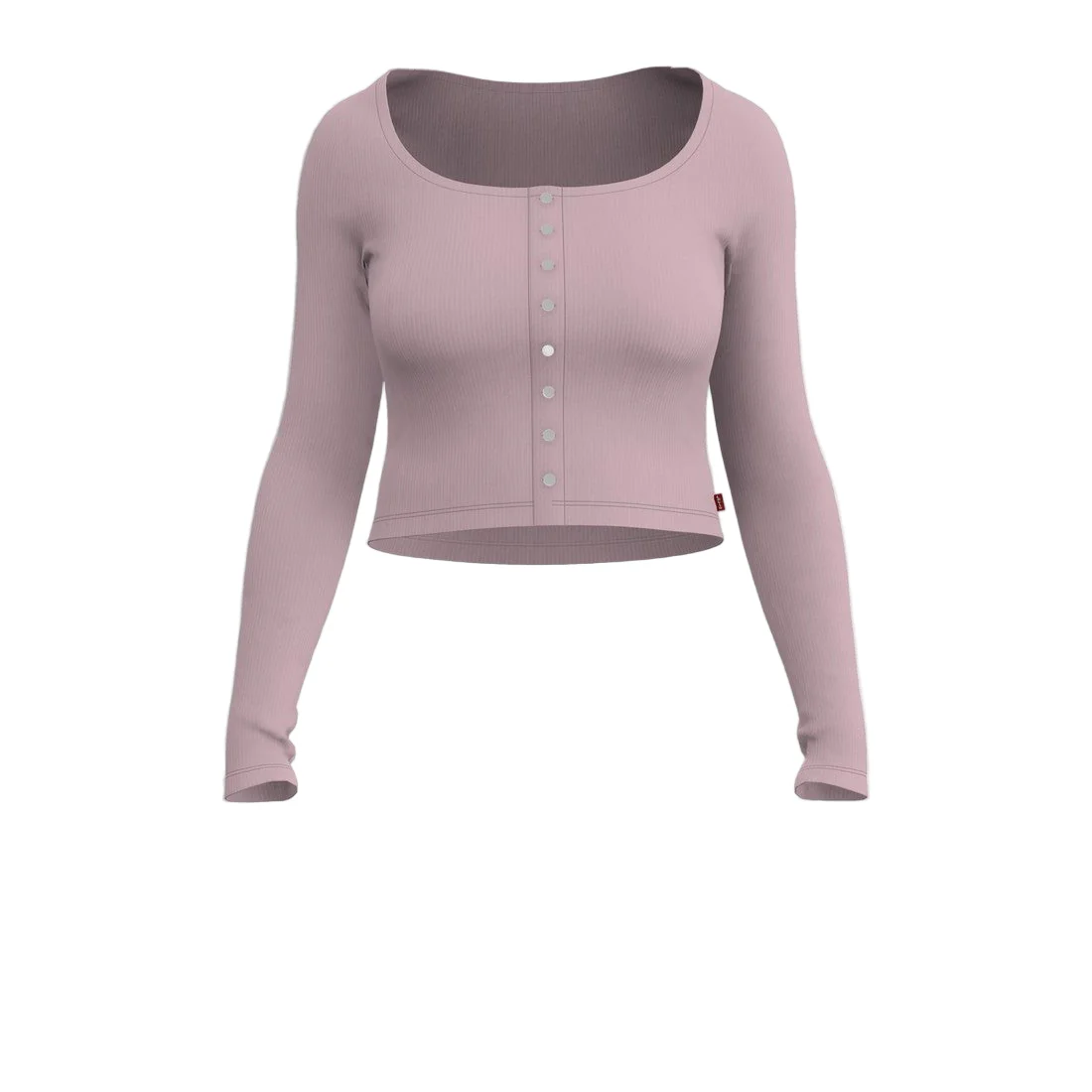Levi Women's Long Sleeve Britt Snap Front Top - Keepsake Lilac