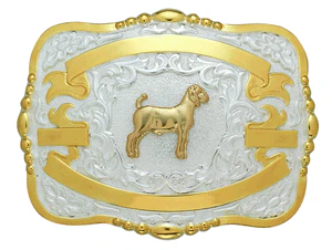 Lightning Ridge Unisex Medium Goat Trophy Buckle