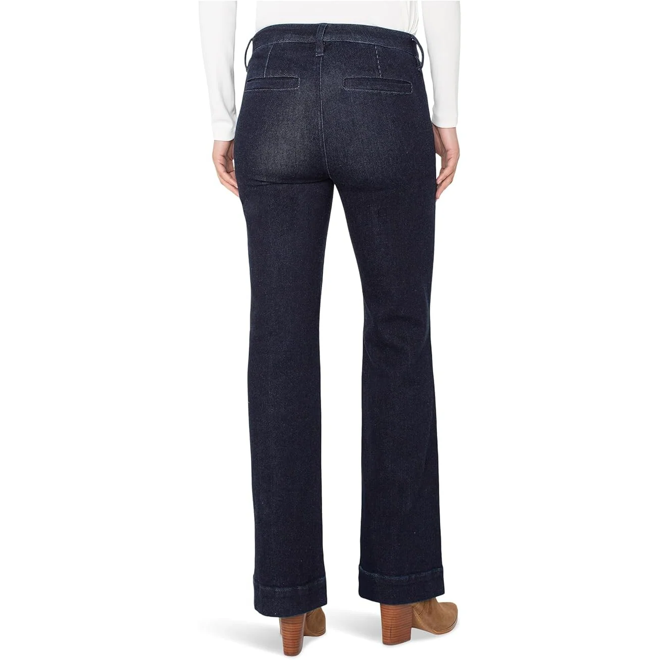 Liverpool Women's Pintuck Trouser Boot Cut Jean - Indigo Rinse - Image 2