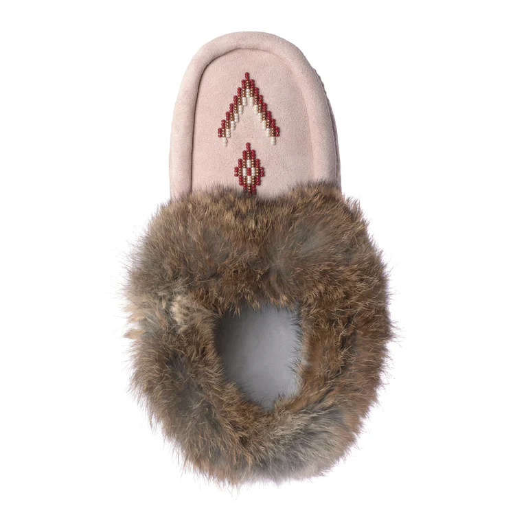 Manitobah Women's Tipi Moccasins - Pink - Image 4