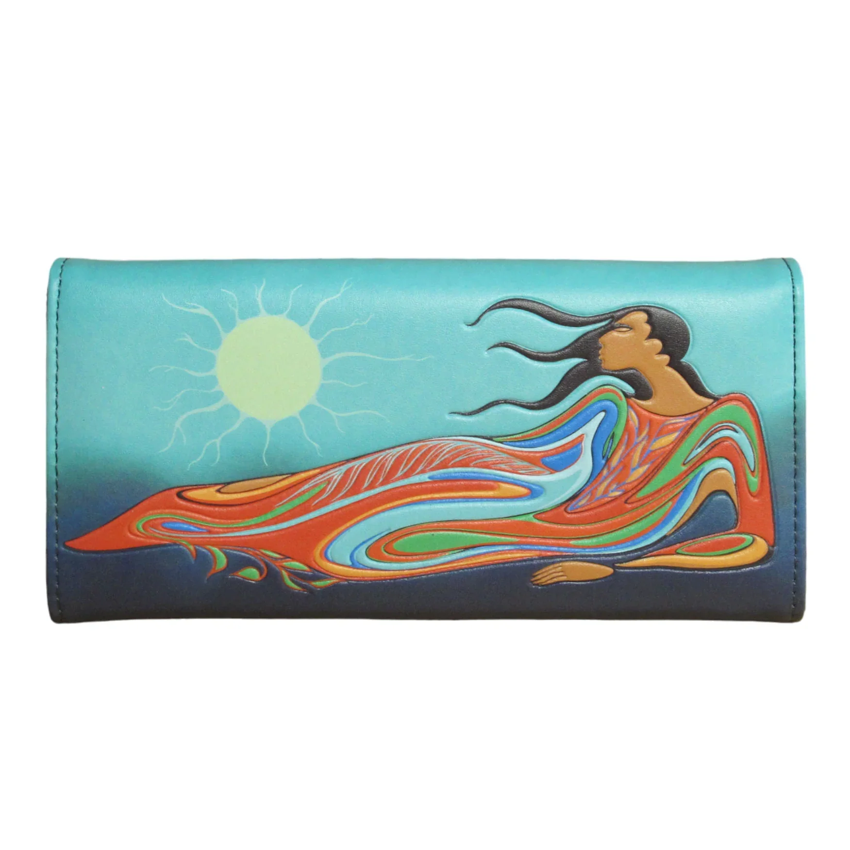 Maxine Noel Mother Earth Wallet- Blue - Image 3