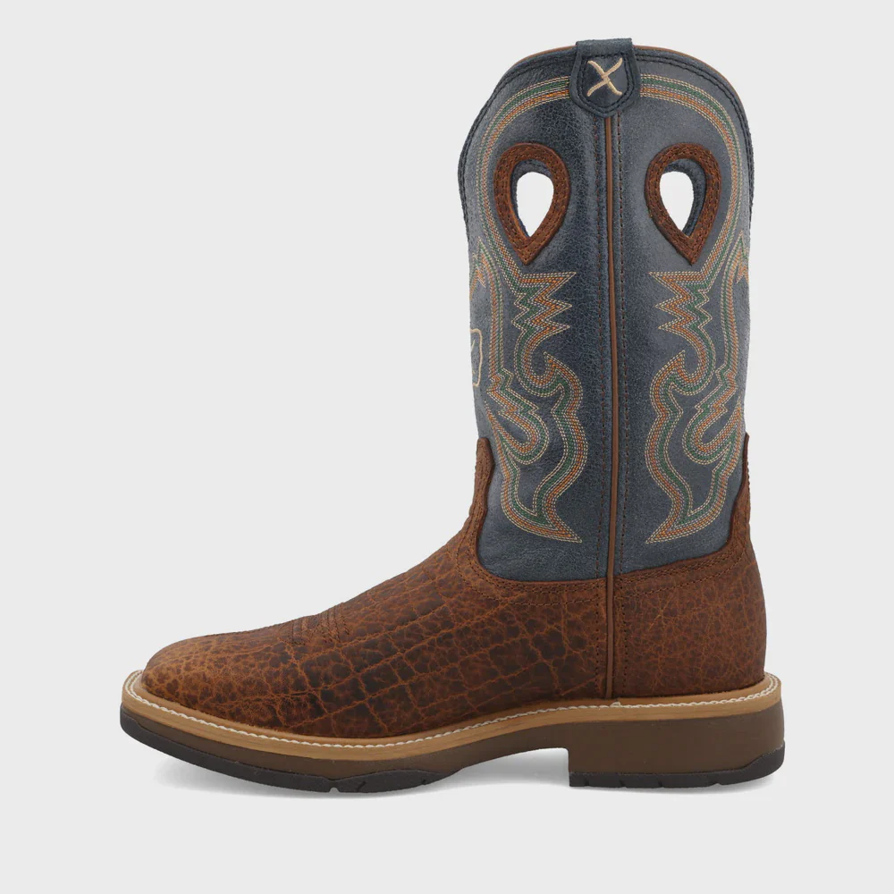 Men's 12" Horseman - Distressed Saddle & Peacock - Image 4