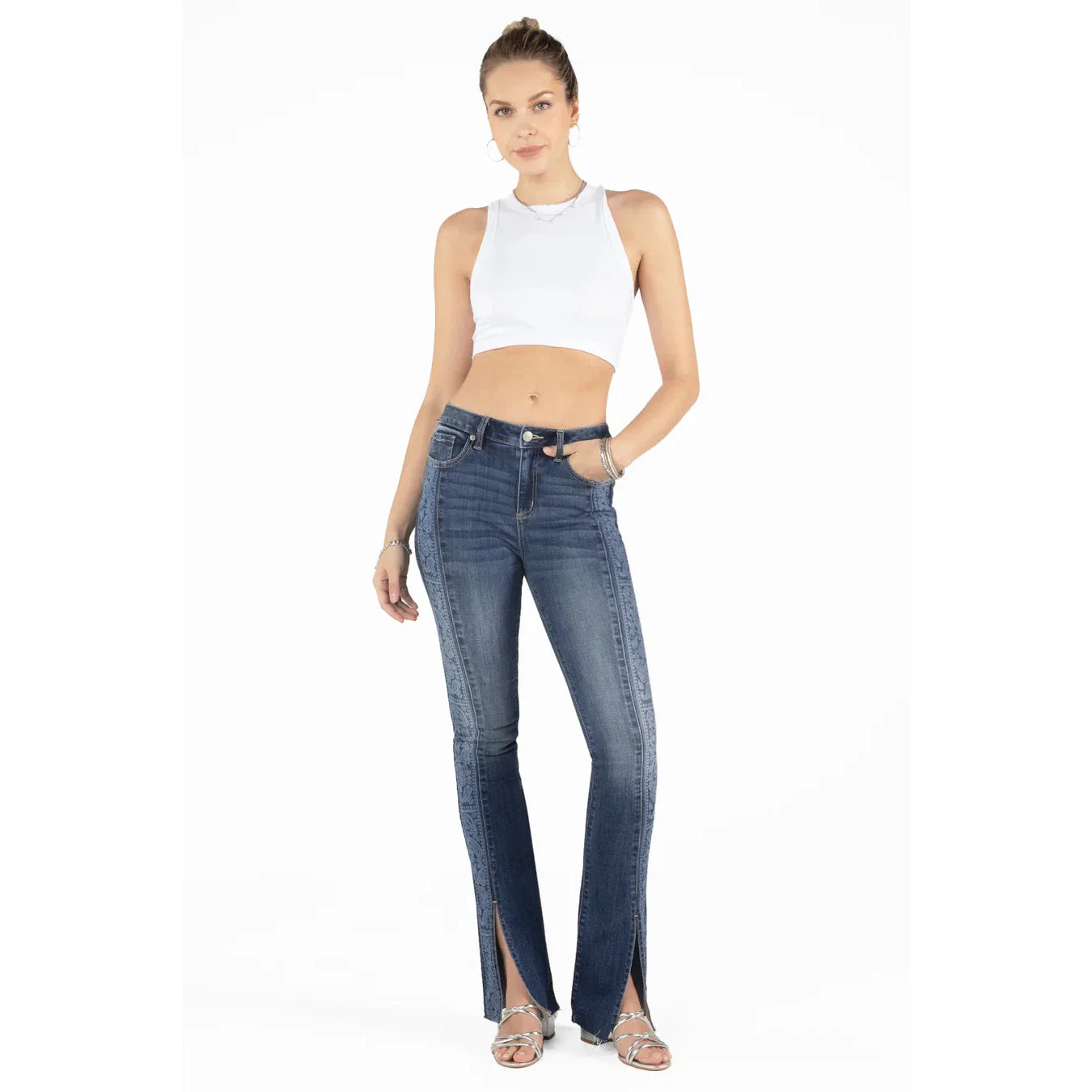 Miss Me High-Rise Skinny Bootcut - Medium Dark