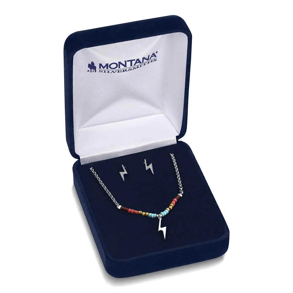 Montana Silversmith Colorstruck Lightning Bolt Beaded Jewelry Set - Image 3
