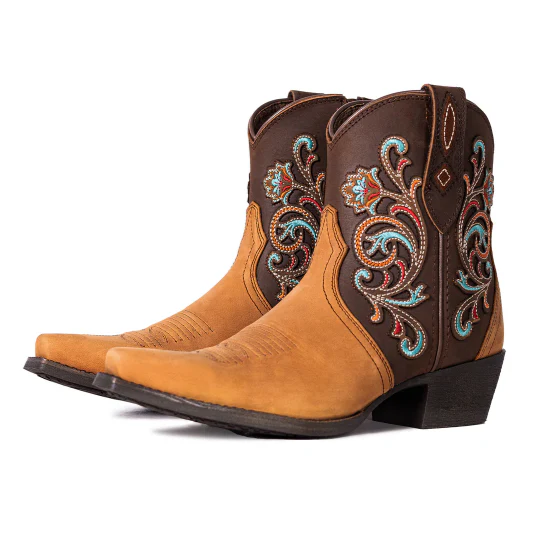 Montana West Women's Western Embroidered Cowgirl Boot - Multi