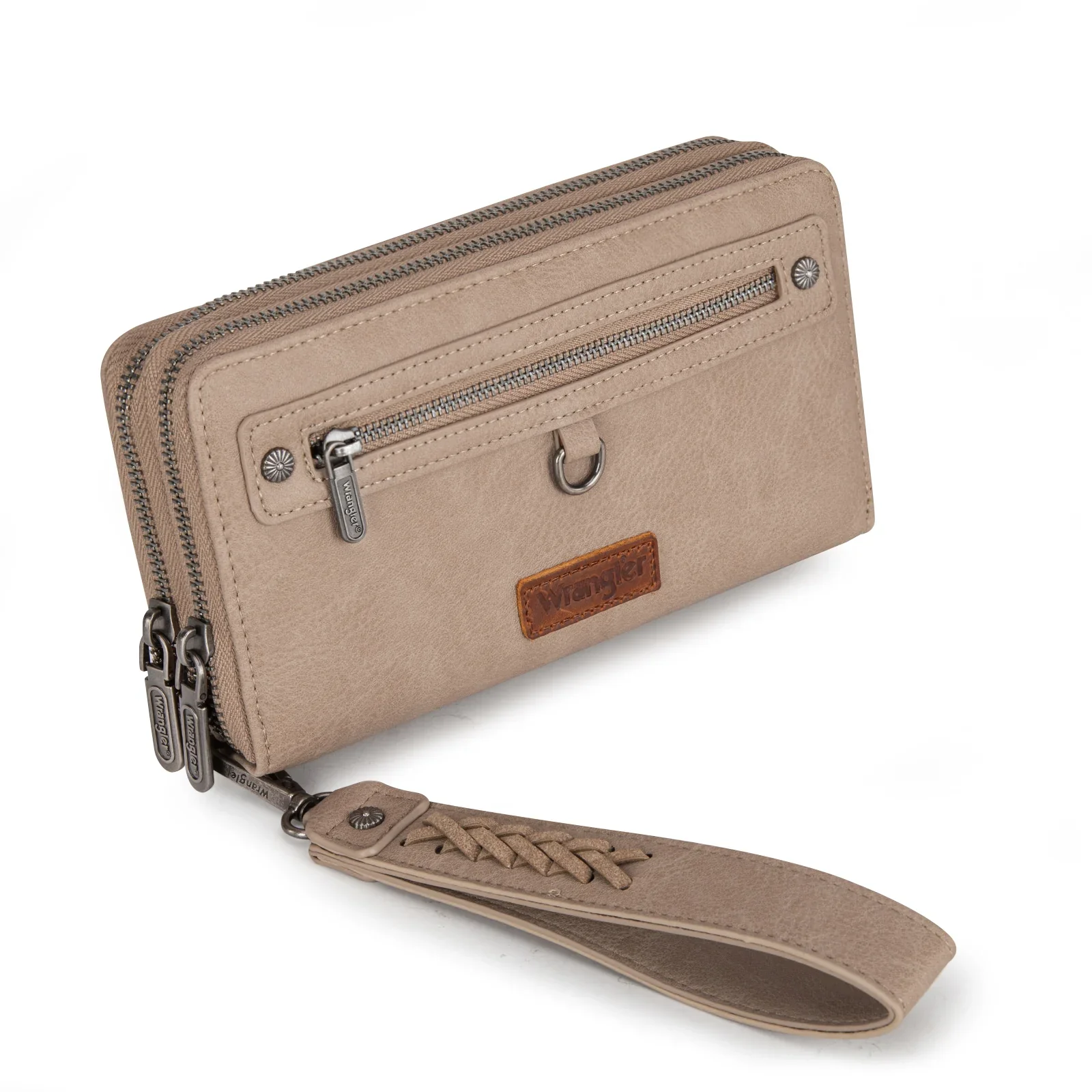 Wrangler Dual Zipper Compartment Large Wallet- Multiple Colors - Image 2