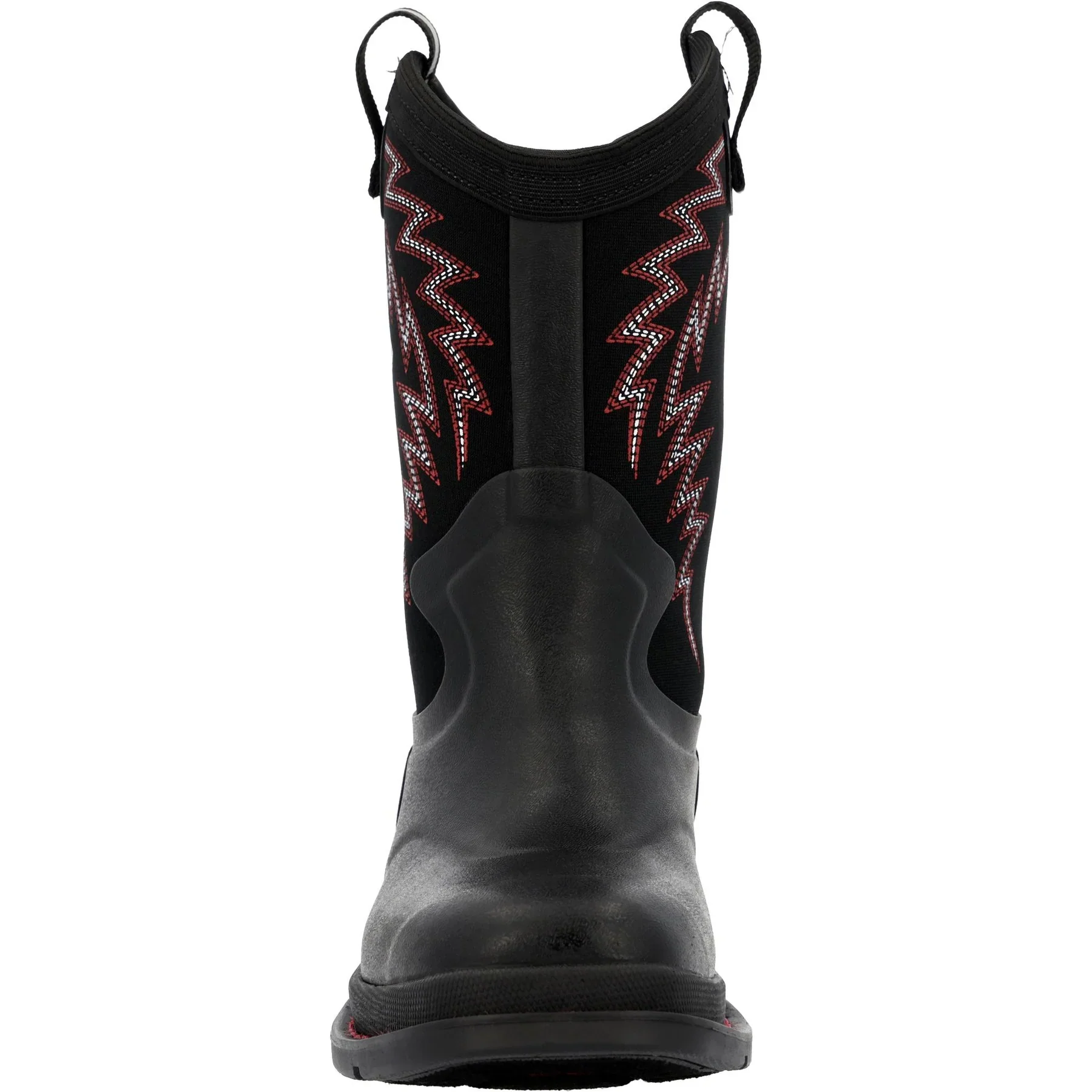 Muck Boots Kids Chore Western Big - Black/Red Stitch - Image 3